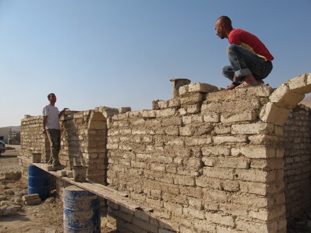 Mud bricks in Fasayil al-Fauqa