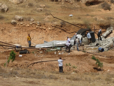 Home demolition near al-Farisiya