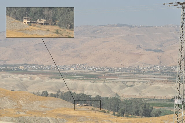 Homes by Jordan River left by Palestinians when they were driven away in 1967