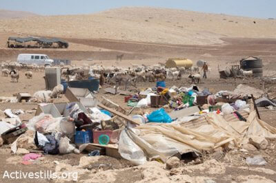 Demolished in Al-Hadidya Jordan Valley. 21 June 2011