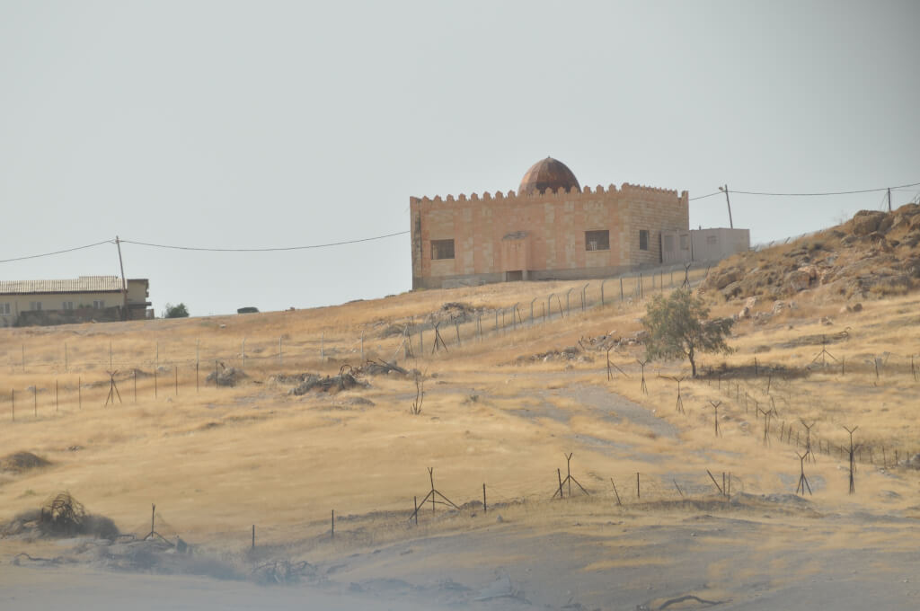 Mosque confiscated and within fence of IOF military base