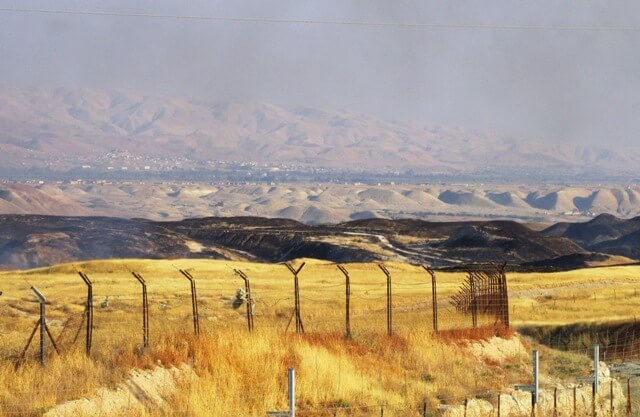 Fire started by Israeli military in Jordan Valley 12th June 15