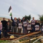 Jordan Valley activists raise their voices for the release of wounded prisoner Israa Jaabis