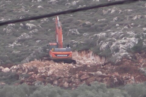 Israeli Occupation Forces level and destroy land in Atuf, Jordan Valley