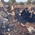 Khirbet Yarza svuotata della sua popolazione con la forza per fare spazio al muro del «Filo Cremisi»