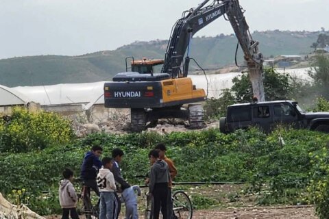 Home demolition in Ein al Beida